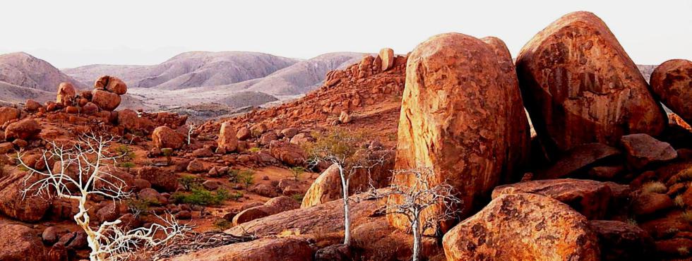 Paesaggio della Namibia, il Damaraland